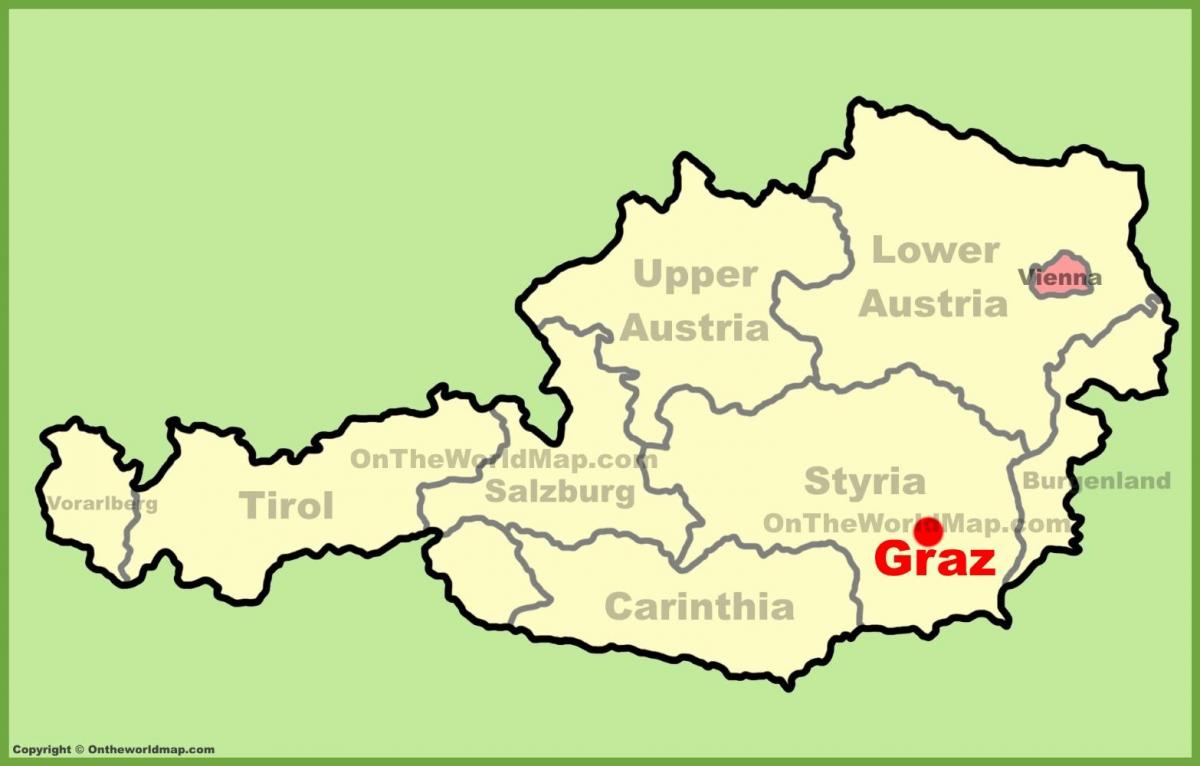 mapa graz rakúsko