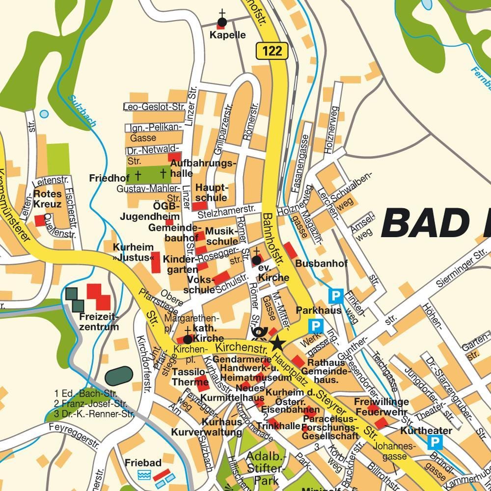 mapa hala rakúsko