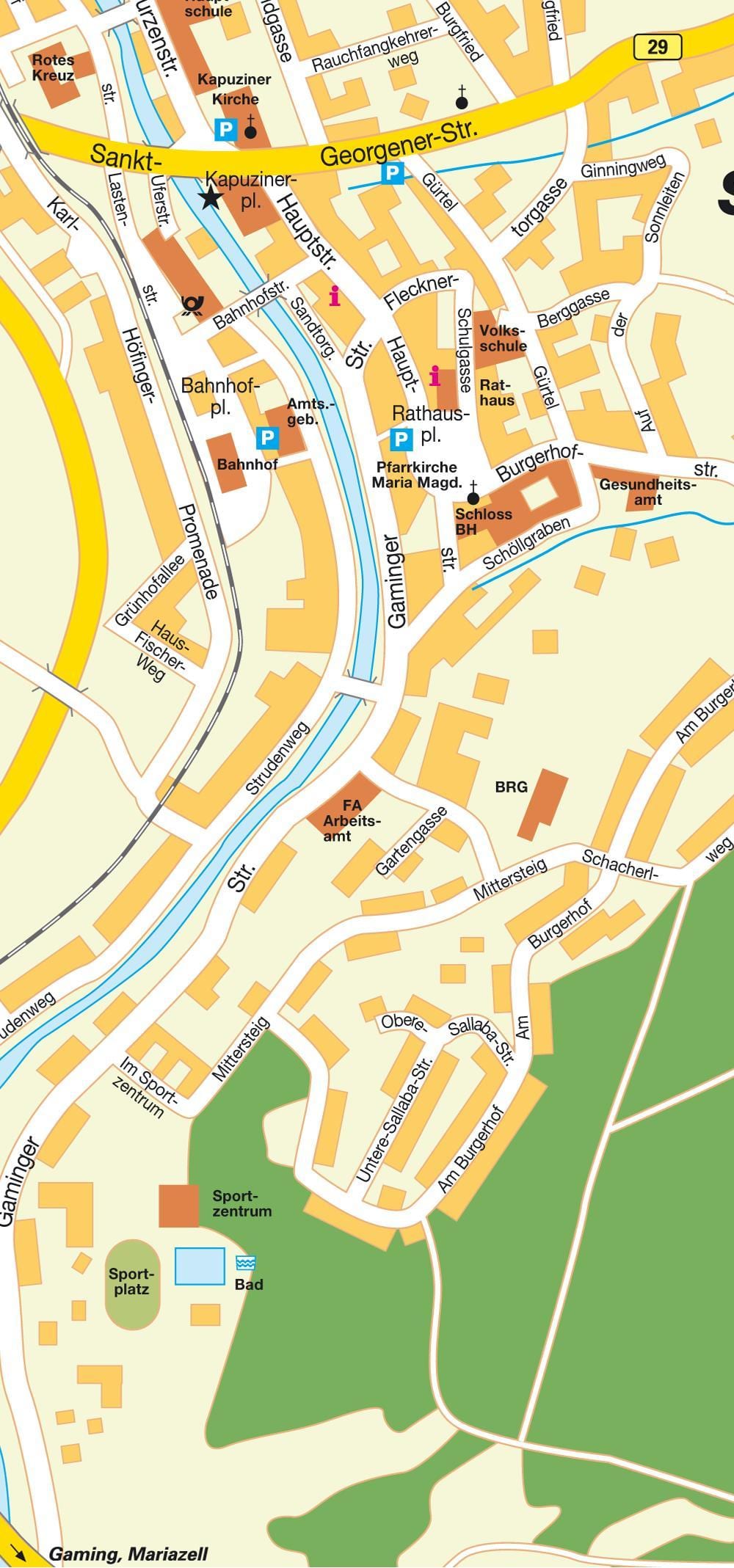 mapa herné rakúsko