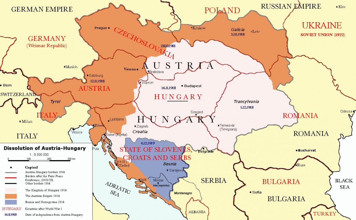 rakúsko maďarsko mapa 1900
