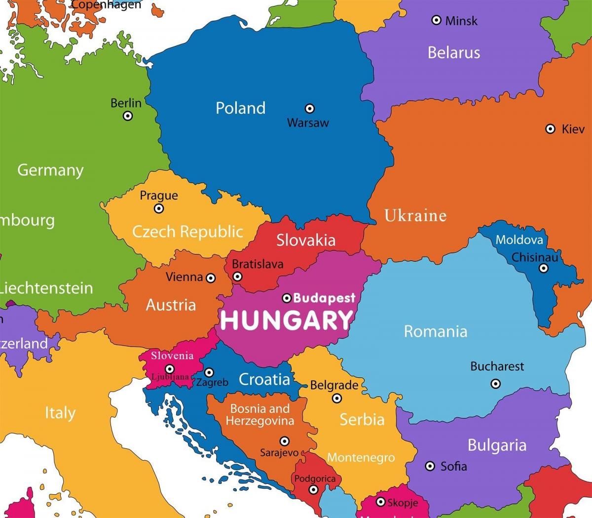 rakúsko mape, v mape sveta