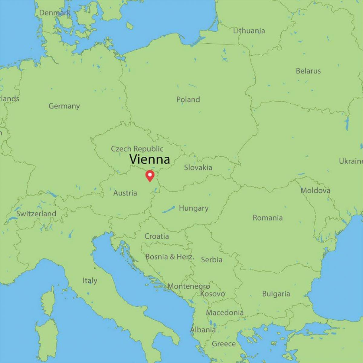 viedeň rakúsko mapa sveta