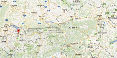 Mapa feldkirch, rakúsko