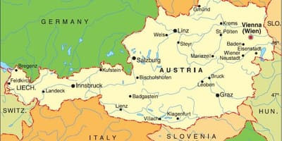 Mapa landeck rakúsko