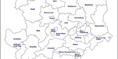 Mapa modling rakúsko