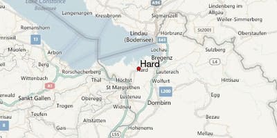 Mapa pevného rakúsko