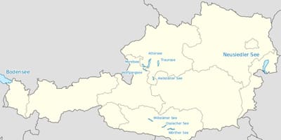Mapa rakúska jazier