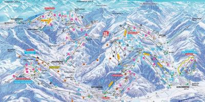Rakúska lyžiarske mapu