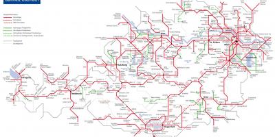 Öbb rakúske železničnú mapu