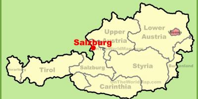 Rakúsko salzburg mapu